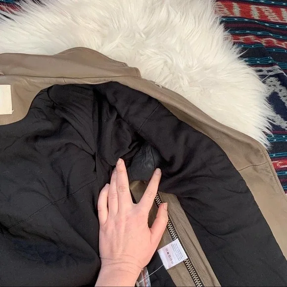 IRO Tara leather biker Moto jacket sz M motorcycle - Picture 11 of 14